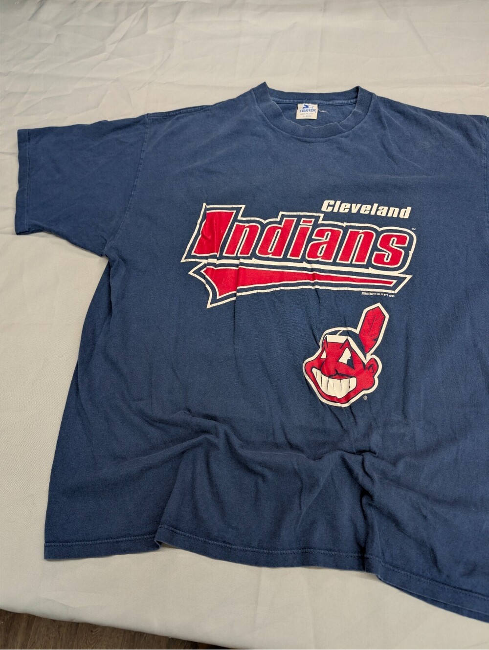 Cleveland Indians Starter Shirt Vintage 1995 Chief Wahoo XL